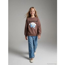 LC Waikiki Lcw Kids Indigo Wideleg Kız Çocuk Jean Pantolon