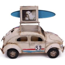 Calperia Dekoratif Metal Araba Çerçeveli Kalemlik Hediyelik