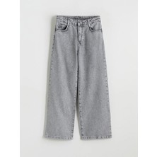 LC Waikiki Lcw Kids Karışık Wideleg Taşlı Kız Çocuk Jean Pantolon