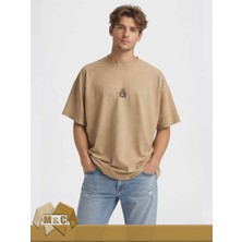 M.Ç Family Store Unisex Oversize Tişört  Özel Tasarım Street Style Trendy Unisex Oversized T-Shirt Unique Design