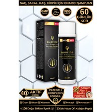 Dr. Sammy's Quarine Premium Şampuan (2 Aylık) Dökülmelere Karşı %100 Saf ve Doğal Bitkisel Kök Hücre Ekstratları,Vitamin ve Mineral İçeren Onarıcı Saç Şampuanı 250ML