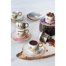 Sezonun Yeni Porselen Kahve Fincan Takımı 6'lı Set