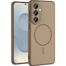 Kılıfolog Galaxy A37 Kılıf M-Safe Şarj Özellikli Zore Tea Kapak - Gold