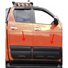 Aftermarket Toyota Hilux 2015+ Kapı Koruma Seti Mat Siyah 4 Parça