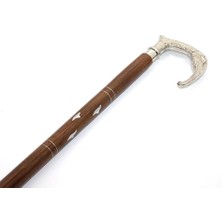 Calperia Fil Başlıklı Pirinç Baston