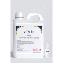 Elyaf Tipi Polyester Reçine Tekne ve Tamir Uygulamaları Için Ideal 5 kg + 50 gr Mek Ile Hızlandırıcı Katılmıştır