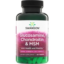 Swanson Glucosamine, Chondroitin & Msm – 120 Tablet (Highest Strength)