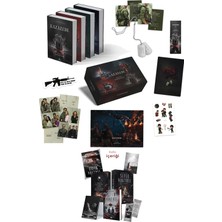 Pukka Yayınları Kazazede 4lü Set Askeri Künye Kutulu Ciltli ve Sarkaç 1 Kurma Bebek Hediyeli Kutu Ciltli