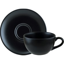 Şık 2 Fincan ve Tabak Seti, 350CC Cappuccino Tasarımı