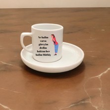 Modern Tasarımlı 2'li Kahve Fincanı Seti, A Kalite Espresso Fincanları