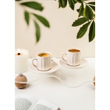 Iki Kişilik Desenli Zamansız Kahve Fincan Takımı