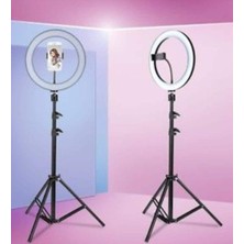 Calperia Kuaför Makyaj Çekimleri Selfie Işığı Sürekli 14 Inç Işık 2m Stand