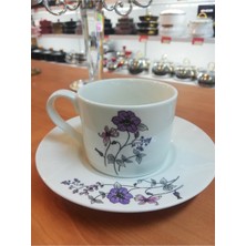 6'lı Çiçekli Nescafe ve Çay Takımı, Şık ve Zarif Tasarım