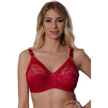 Sistina Techmrt Bordo Dantelli Toparlayıcı Sütyen - 503 - Beden 110