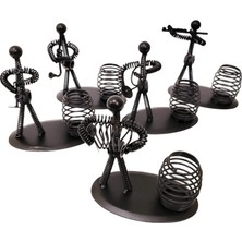 Calperia Dekoratif Metal Adam Müzisyen Kalemlik