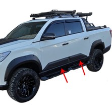 Aftermarket Ssangyong Musso 2018-2024 Kapı Koruma Seti Mat Siyah 4 Parça