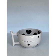 Sevgili Babaya Özel Kalpli Kupa - Mutluluk ve Sevgi Dolu Hediye