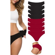 DS LLC 8 Adet Kadın Dikişsiz Lazer Kesim Esnek Iz Yapmayan Külot S4 DSLLC34-43TX