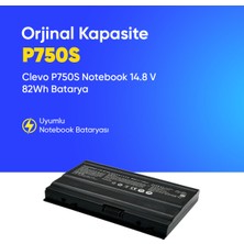 Clevo P750S Notebook Batarya Pil – Yüksek Performanslı, Uzun Ömürlü, Orijinal Uyumlu Güç Kaynağı