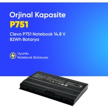 Clevo P751 Notebook 14.8 V 82Wh Batarya – Orjinal Uyumlu, Yüksek Performanslı