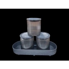 DS LLC Salta 4 Parça Büyük Mutfak Baharat Seti ROYALEKS-EMN3120 DSLLC34-43TX