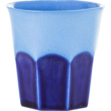 Mavi Porselen Espresso Fincanı, 110 Ml, El Yapımı, Zarif Tasarım