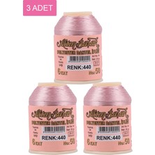 DS LLC 3 Adet Altınbaşak Oya ve Dantel Ipi 20 gr - Royaleks - No: 440 DSLLC34-43TX