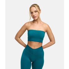 Oace Yüksek Bel Dikişsiz Spor Tayt - Turkuaz