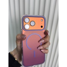 Fabron Rainbow - iPhone 14 Pro Max Uyumlu Magsafe Özellikli Darbeye Dayanıklı Çift Renk Kılıf