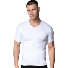 Gümüş 4051 12'li Erkek V Yaka Spor Kollu Fanila