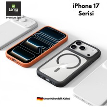 Lama Case Apple iPhone 17 Pro Max Kılıf Premium Magsafe Şeffaf Kılıf – Kontrol Butonu Aktif Darbe Emici Manyetik Kapak
