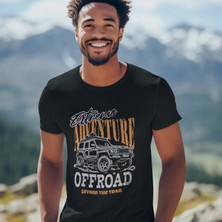 Tişört Kodu Extreme Adventure Offroad Erkek Tişört – 4x4 Suv Baskılı T-Shirt