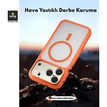 Lama Case Apple iPhone 17 Pro Max Kılıf Premium Magsafe Mat Buzlu Şeffaf Kılıf – Alüminyum Kamera Korumalı Darbe Emici Manyetik Kapak