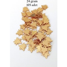 DS LLC Oya Abiye Bileklik Kolye Pleksi Metalik Plastik Pul Altın Renk 24 Gram 105 Adet - BNC541 DSLLC34-43