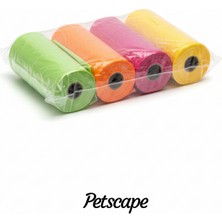 Petscape Köpek Dışkı Poşeti, Sızdırmaz Yırtılmaz Kalın Rulo Kaka Poşeti
