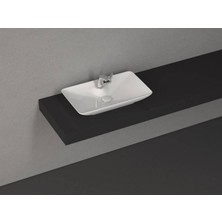 Isvea - Sistemay Clear S&s Tezgahüstü Lavabo 65 cm Beyaz - 10SY50065SV