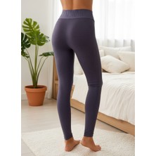 Gymshark Seamless Yüksek Bel Spor Tayt - Mor