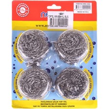 DS LLC Nerox Çelik Top Tel Ovma Teli 4 Lü Blister ROYALEKS-NRX-F3004 DSLLC34-43TX