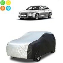 AUTOES Audi A6 Sedan 2011 Model Araba Brandası Oto Branda Gri-Siyah