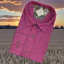Eren Style Linen Uzun Kol Pamuklu Yakası Gizli Düğmeli Gömlek (Slim Fit Kalıp)