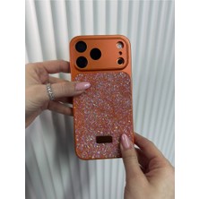 Fabron Taşlı Ag Glass - iPhone 15 Pro Uyumlu Darbeye Dayanıklı Taşlı Kılıf