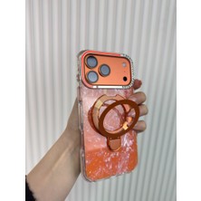 Fabron Ebruli - iPhone 14 Pro Max Uyumlu Magsafe Özellikli Darbeye Dayanıklı Standlı Kılıf
