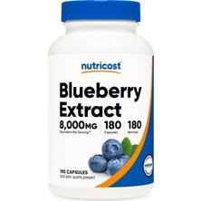 Nutricost Blueberry Extract 8000MG Equivalent (From 160MG Of 50:1 Extract) 180 Capsules