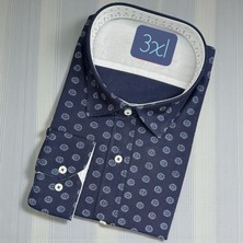 Eren Style Linen Uzun Kol Pamuklu Yakası Gizli Düğmeli Gömlek (Slim Fit Kalıp)