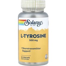 Solaray L-Tyrosine Neurotransmitter Support 500 Mg, 50 Vegcaps