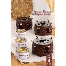 DS LLC Hsnet 3 Lü Set Dekoratif Metal Osmanlı Ocağı ve Reşo Yakıtı – Isıtmalı Sunum Için Güve