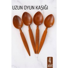 DS LLC Uzun Oyun Kaşığı Halk Oyunu Kaşığı - Kına Kaşığı Uzun Saplı Zeybek Oyun Kaşığı 4 A