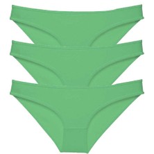 DS LLC 3 Adet Süper Eko Set Likralı Kadın Slip Külot Yeşil DSLLC34-43TX