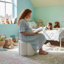 FRAMGAN Çiçek Desenli Çocuk Pufu – Renkli Tasarım, Yumuşak Oturum