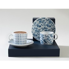 Retro Porselen 2'li Kahve Fincanı Takımı, 80 Ml, Şık ve Zarif Tasarım